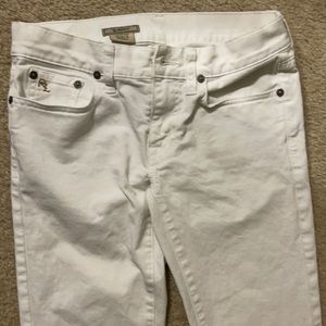 White Ralph Lauren skinny jeans size 0/25